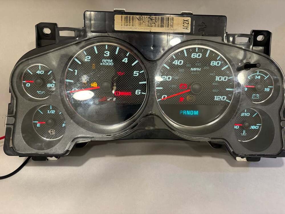 2007-2014 Chevrolet Silverado Z71 Instrument Cluster Speedometer Tachometer